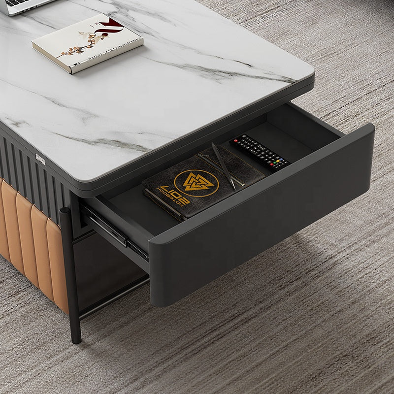 Quartz Graphite Expandable Coffee Table