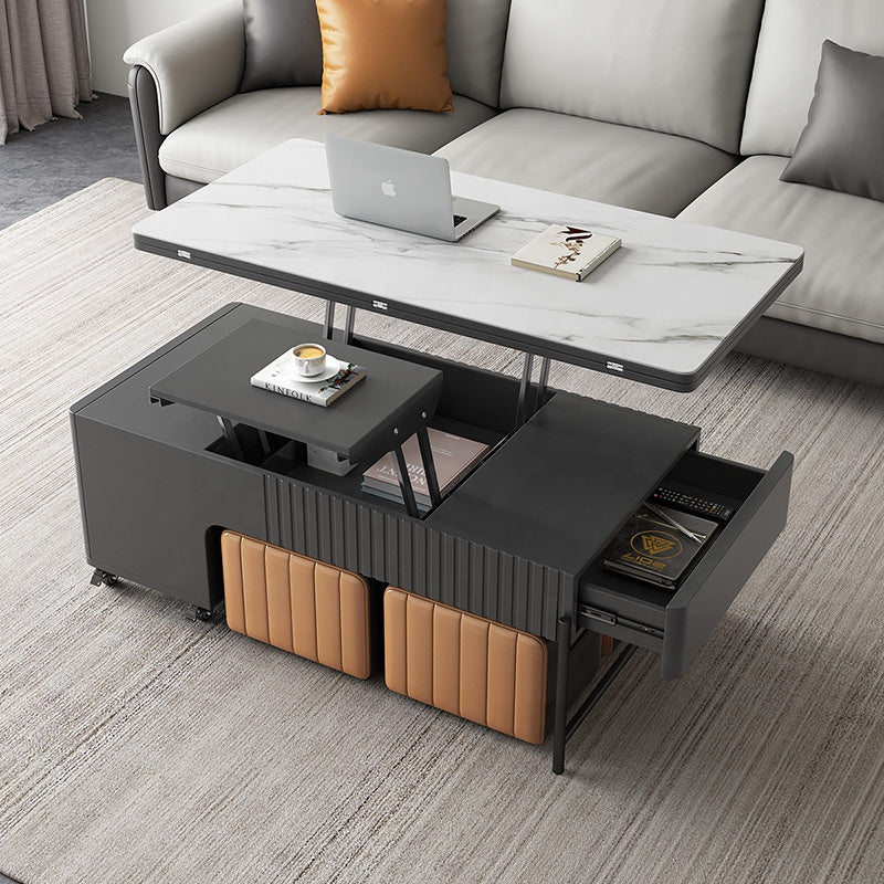 Quartz Graphite Expandable Coffee Table