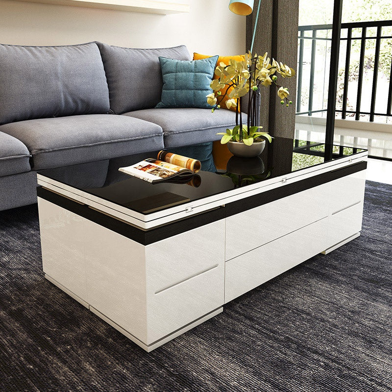 Onyx Black Expandable Coffee Table