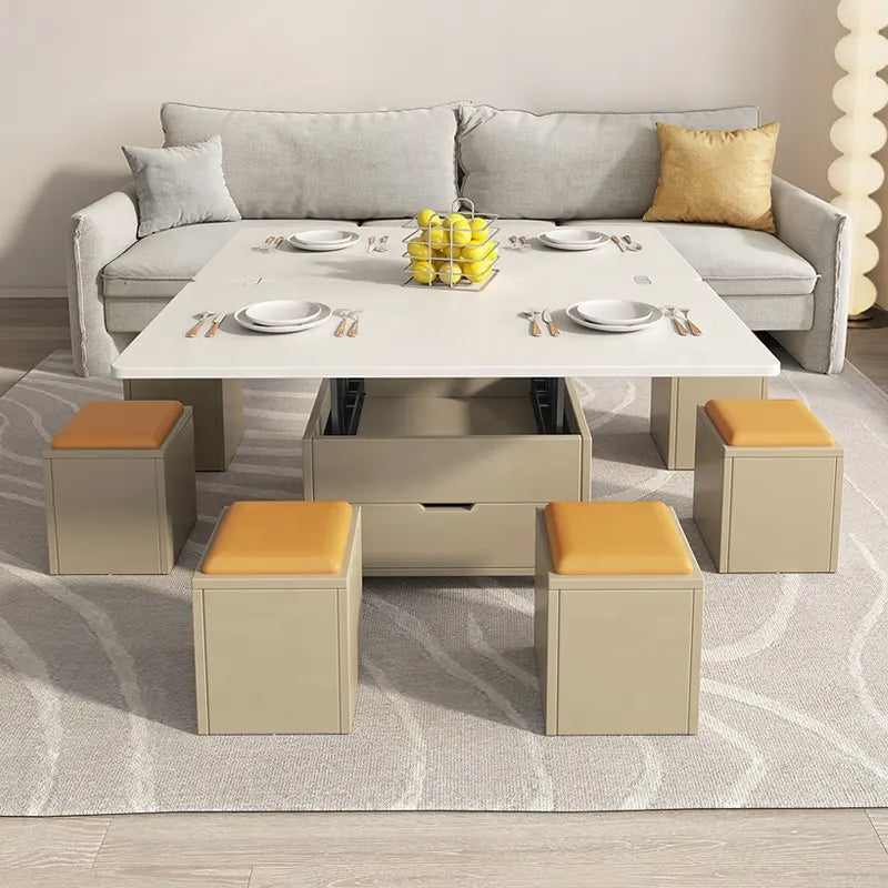 Amber Quartz Expandable Coffee Table