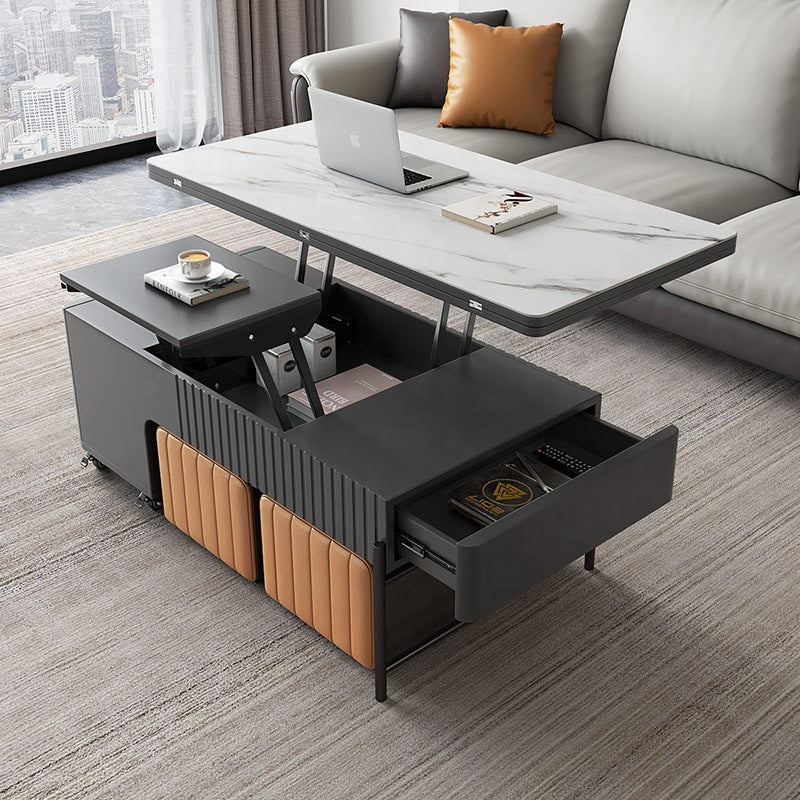 Quartz Graphite Expandable Coffee Table